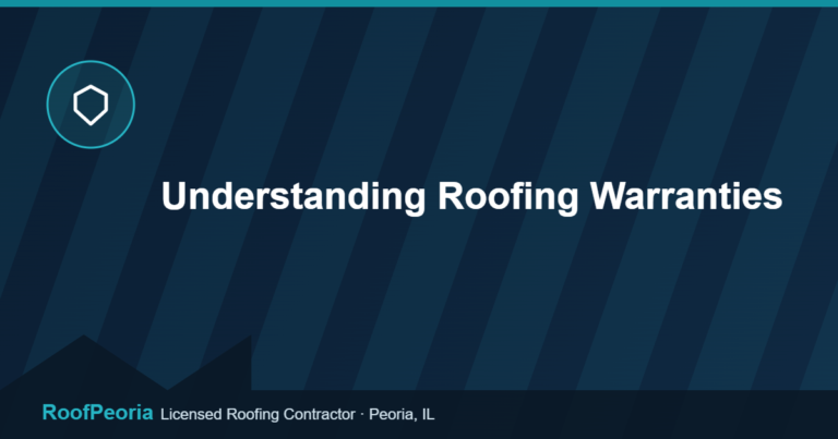 Understanding Roofing Warranties - RoofPeoria roofing blog graphic